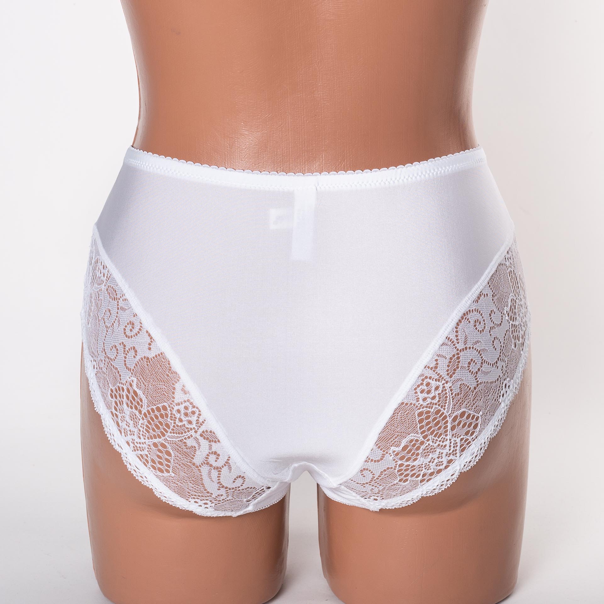 Жіночі труси Lanny mode мікрофібра з мереживом 51022 білі 3948-2 Жіночі труси Lanny mode мікрофібра з мереживом 51022 білі 3948-2